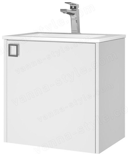 Тумба под раковину в ванную Uperwood Aurora TAurora50wm 50x35, белый матовый 50x35, белый матовый