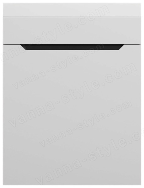 Тумба с раковиной Uperwood Tanos KTanos40WG 40x22 подвесная, матовая, белая/графит 40x22 подвесная, матовая, белая/графит