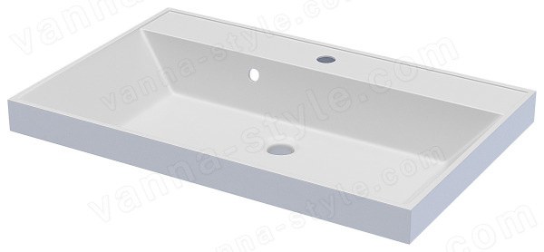 Тумба с раковиной Uperwood Tanos 291020253 70x45 подвесная, матовая, черная 70x45 подвесная, матовая, черная