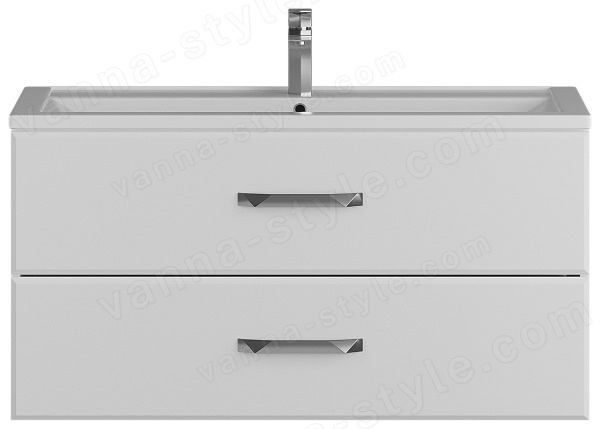 Тумба с раковиной Uperwood Foster 291020533 100x45 подвесная, белая 100x45 подвесная, белая