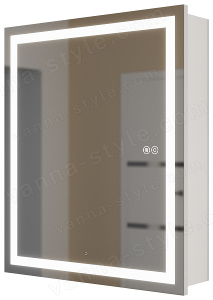 Зеркальный шкаф с подсветкой Uperwood Tanos ZTanos60w 60x70, белый 60x70, белый