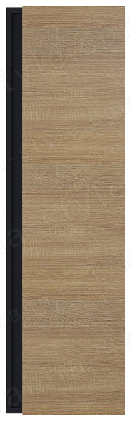 Шкаф-пенал Uperwood Barsa 293020545 35x120, черный/дуб сонома 35x120, черный/дуб сонома