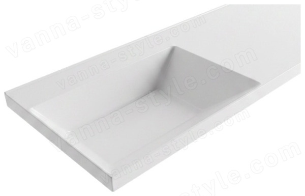 Раковина Uperwood Modern RModern120Lw0 120x48, белая глянцевая 120x48, белая глянцевая