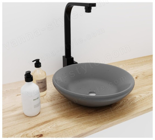 Раковина Uperwood Sfera 291020213 40x40, серая матовая, графит 40x40, серая матовая, графит