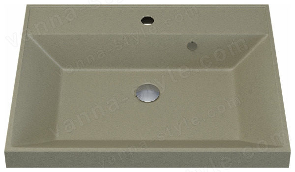 Раковина Uperwood Classic Quartz 291030013 60x45, бежевая матовая, десерт 60x45, бежевая матовая, десерт