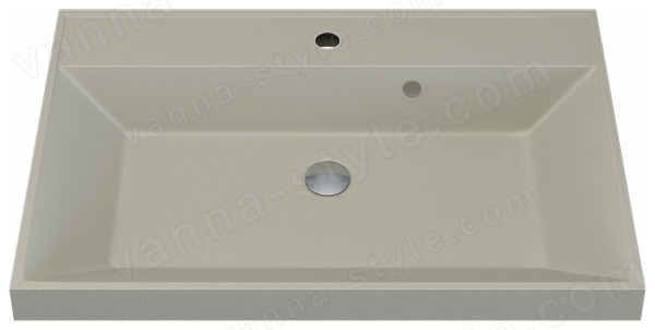 Раковина Uperwood Classic Quartz 291030024 80x45, бежевая матовая, лён 80x45, бежевая матовая, лён