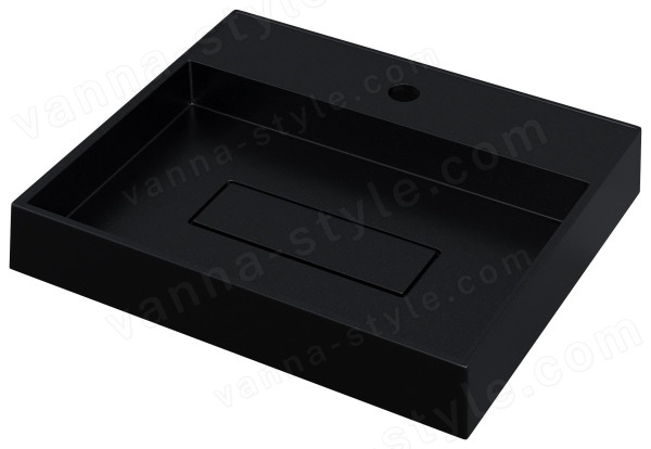 Раковина Uperwood Tanos Quartz 291030050 50x42.5, черная матовая, космос 50x42.5, черная матовая, космос