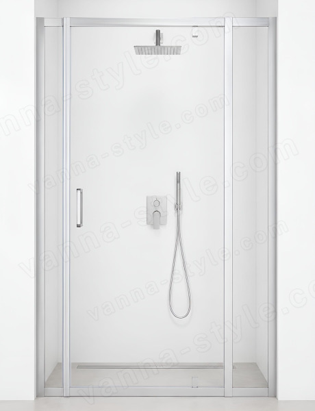 Душевая дверь Cezares MOLVENO MOLVENO-BA-12-80+50-C-Cr-IV 130x195 распашная, профиль хром