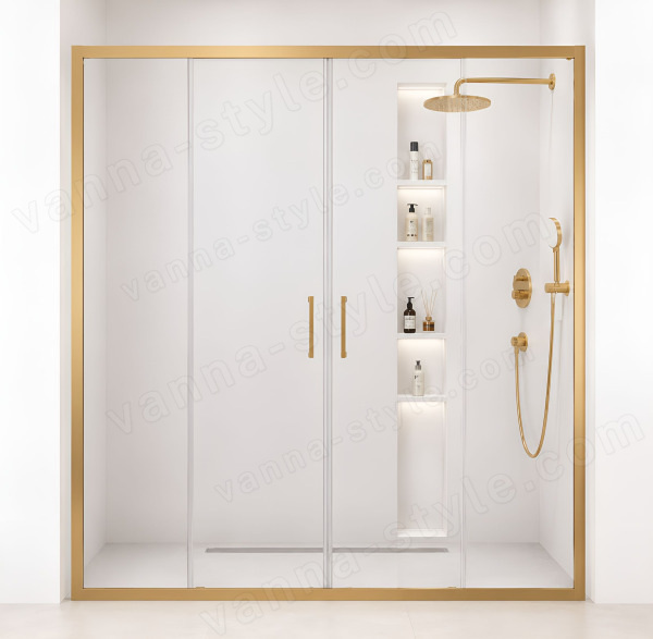 Душевая дверь Cezares MOLVENO MOLVENO-BF-2-170-C-BORO-IV 170x195 раздвижная, профиль матовое