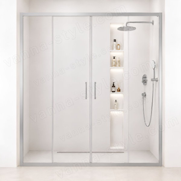 Душевая дверь Cezares MOLVENO MOLVENO-BF-2-170-C-Cr-IV 170x195 раздвижная, профиль хром