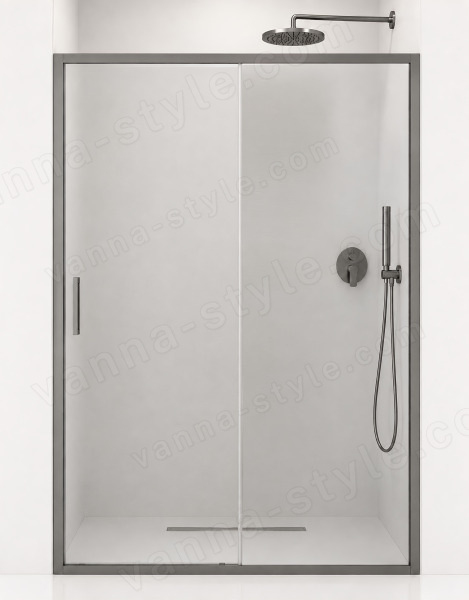 Душевая дверь Cezares MOLVENO MOLVENO-BF-1-120-C-GM-IV 120x195 раздвижная, профиль сталь