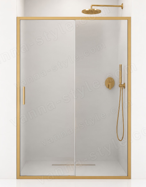 Душевая дверь Cezares MOLVENO MOLVENO-BF-1-150-C-BORO-IV 150x195 раздвижная, профиль матовое