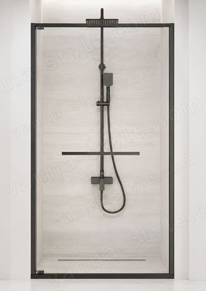 Душевая дверь Cezares LUX LUX-B-FS-1-100-C-GM 100x195 раздвижная, профиль сталь
