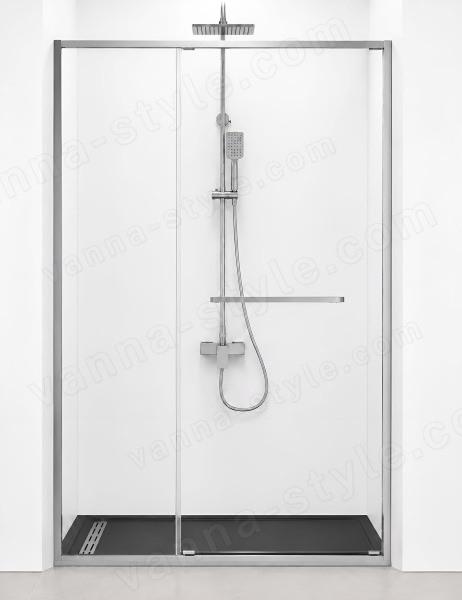 Душевая дверь Cezares LUX LUX-B-FS-11-100-C-CR 100x195 раздвижная, профиль хром