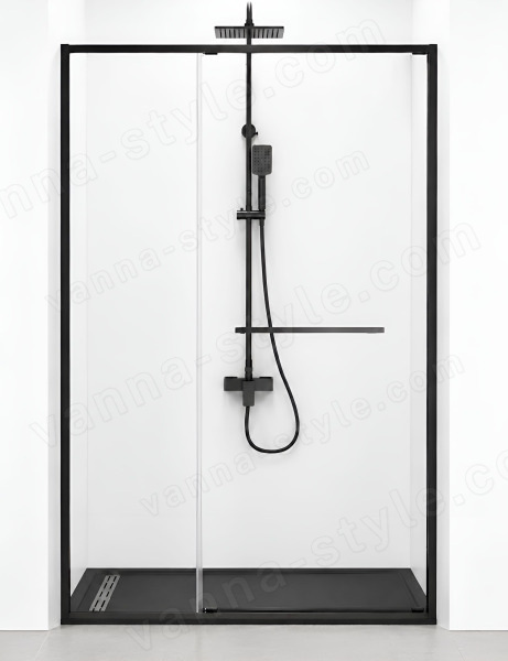 Душевая дверь Cezares LUX LUX-B-FS-11-100-C-GM 100x195 раздвижная, профиль сталь
