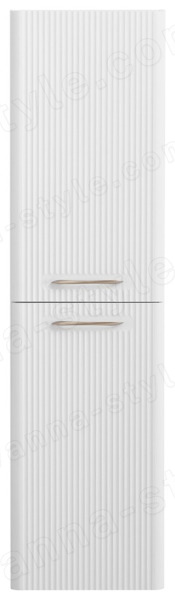 Шкаф-пенал BelBagno DUE-1500-2A-SC-BM-P 40x50, белый металлик 40x50, белый металлик