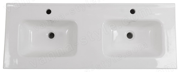 Керамическая раковина с двумя чашами BelBagno BB1200-2-ETL