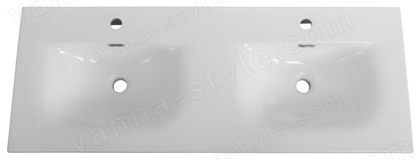 Керамическая раковина с двумя чашами BelBagno BB-8099-120-2
