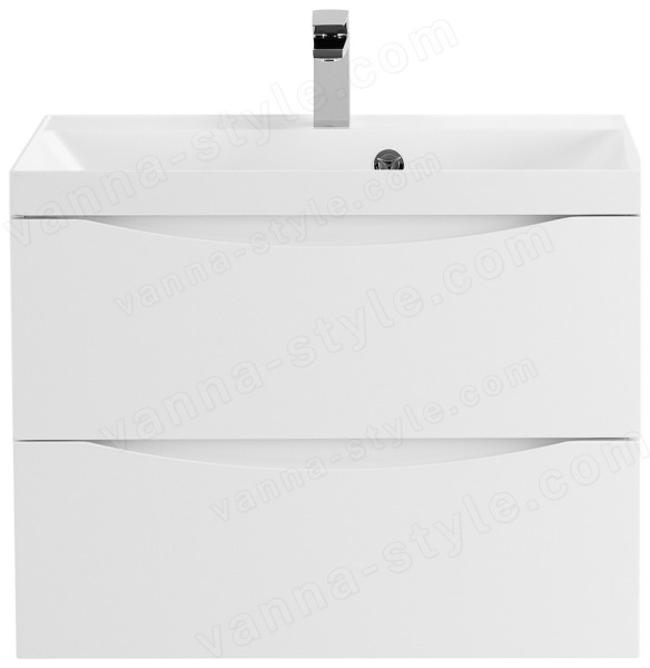 Тумба под раковину BelBagno Marino MARINO-600-2C-SO-BL-P 60x45 подвесная, Белый глянцевый (Bianco