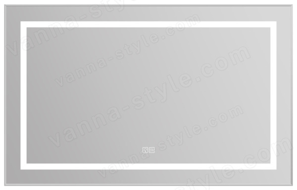Зеркало с подсветкой BelBagno KRAFT SPC-KRAFT-1085-685-TCH-WARM 108.5x68.5, сатин