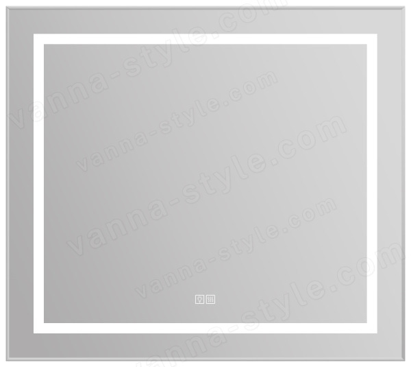 Зеркало с подсветкой BelBagno KRAFT SPC-KRAFT-885-785-TCH-WARM 88.5x78.5, сатин
