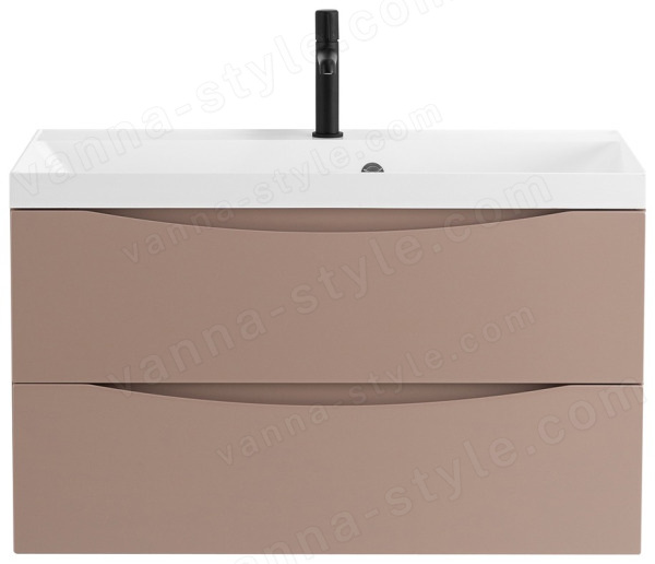 Тумба под раковину BelBagno Marino MARINO-800-2C-SO-CL-P 80x45 подвесная, Капучино глянец (Capucin