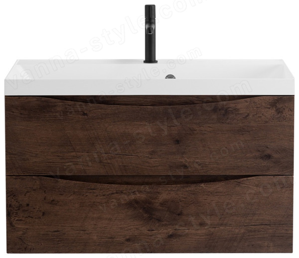 Тумба под раковину BelBagno Marino MARINO-900-2C-SO-RW-P 90x45 подвесная, Дуб мавританский (Rovere