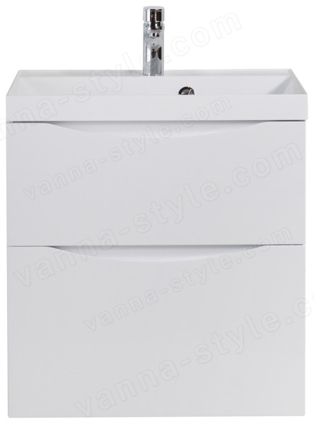 Тумба под раковину BelBagno Marino-H60 MARINO-H60-600-2C-SO-BL-P 60x45 подвесная, Белый глянцевый 