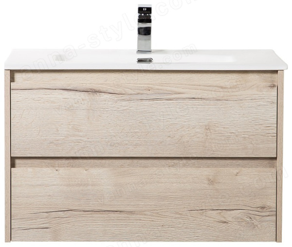 Тумба под раковину BelBagno Kraft KRAFT-900-2C-SO-RGB 90x46 подвесная, Дуб галифакс белый (Rovere