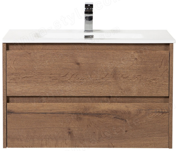 Тумба под раковину BelBagno Kraft KRAFT-900-2C-SO-RT 90x46 подвесная, Дуб табачный (Rovere Tabacco