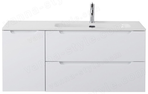 Тумба под раковину BelBagno Etna ETNA-1200-2C-1A-SO-BL-R 120,9x46,2 подвесная, Белый глянцевый (Bi