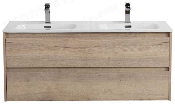 Тумба под раковину BelBagno Kraft KRAFT-1200-2C-SO-2-RGB 120x46 подвесная, Дуб галифакс белый (Rov