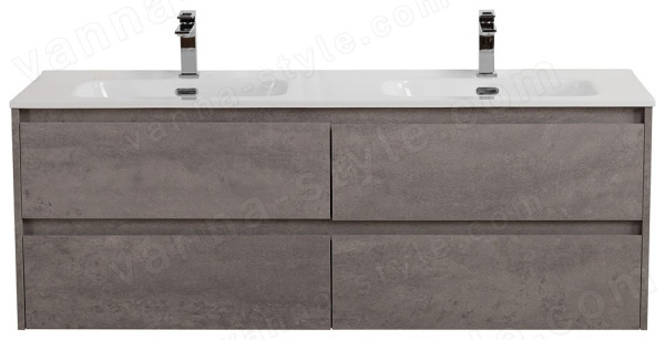 Тумба под раковину BelBagno Kraft KRAFT-1200-4C-SO-2-CG 120x46 подвесная, Серый цемент (Cemento Gr