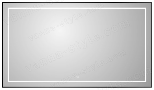 Зеркало с подсветкой BelBagno KRAFT SPC-KRAFT-1400-800-LED-TCH-WARM-NERO 140x80, черный