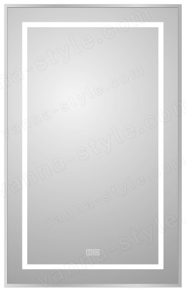 Зеркало с подсветкой BelBagno KRAFT SPC-KRAFT-500-800-LED-TCH-WARM 50x80, сатин