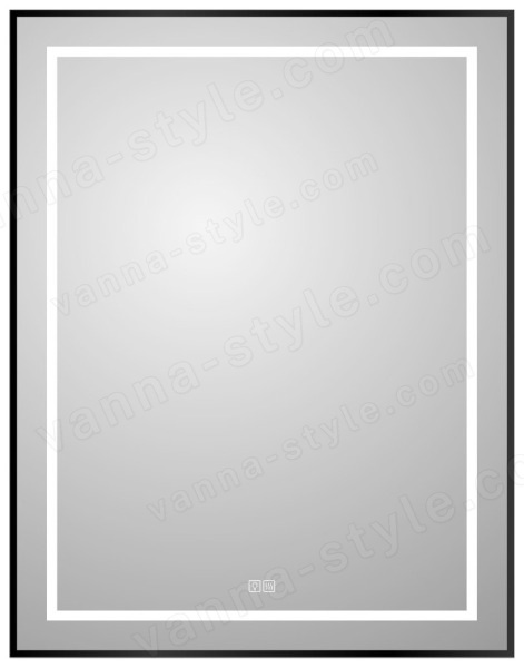 Зеркало с подсветкой BelBagno KRAFT SPC-KRAFT-700-900-LED-TCH-WARM-NERO 70x90, черный