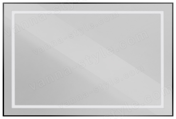 Зеркало с подсветкой BelBagno KRAFT SPC-KRAFT-1200-800-SENS-NERO 120x80, черный