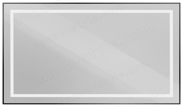 Зеркало с подсветкой BelBagno KRAFT SPC-KRAFT-1400-800-SENS-NERO 140x80, черный