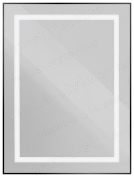 Зеркало с подсветкой BelBagno KRAFT SPC-KRAFT-600-800-SENS-NERO 60x80, черный