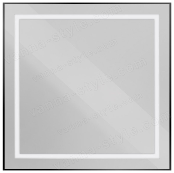 Зеркало с подсветкой BelBagno KRAFT SPC-KRAFT-800-800-SENS-NERO 80x80, черный