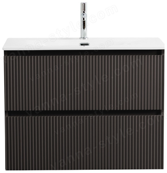 Тумба под раковину BelBagno Uno-Mini UNO-MINI-900-2C-SO-GSO 90x39,5 подвесная, Темно-Серый Матовый