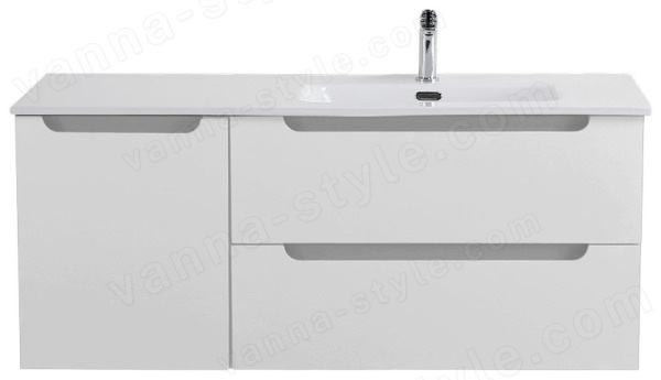 Тумба под раковину BelBagno Etna ETNA-1200-2C-1A-SO-BO-R 120x45,5 подвесная, Белый матовый (Bianco