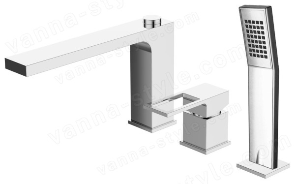 Смеситель на борт ванны BelBagno ROMANO ROM-BVD-CRM, хром