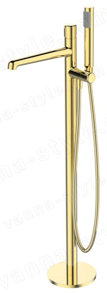 Напольный смеситель для ванны BelBagno UNO UNO-FMT-ORO, глянцевое золото