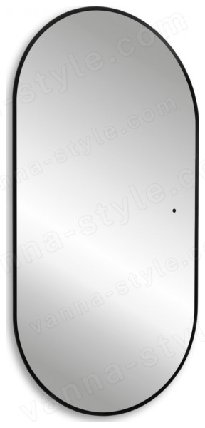 Зеркало с подсветкой Abber Kontur AG6302SCB 55x105, черный