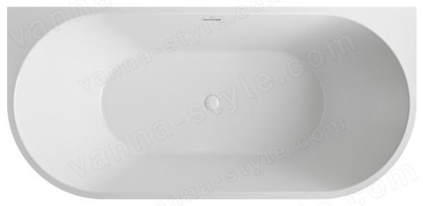 Акриловая ванна Abber AB9503-1.8 180x80 пристенная, белая 180x80 пристенная, белая