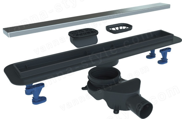 Душевой лоток BelBagno LUCE BB-LD-LUCE-60-CR 60 см, хром