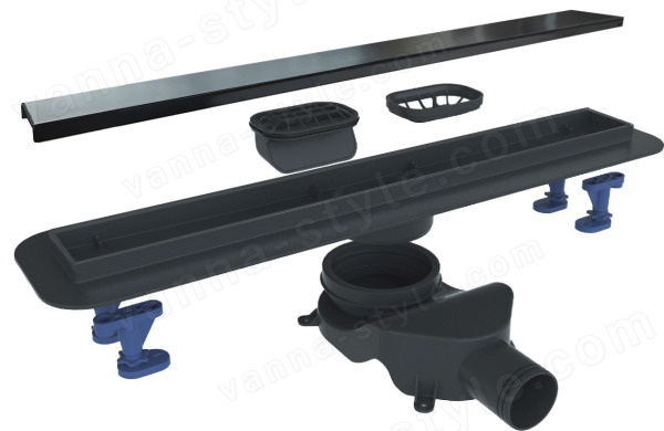 Душевой лоток BelBagno LUCE BB-LD-LUCE-60-NERO 60 см, черный матовый