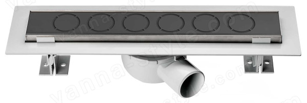 Душевой лоток Vincea OPTIMA SAY.601.60.B.M.S.NSNGH 60 см, черный матовый / хром 60 см, черный матовый / хром