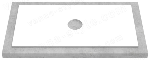Столешница ZOV KPW995 100x46 из компакт-плиты, белая 100x46 из компакт-плиты, белая